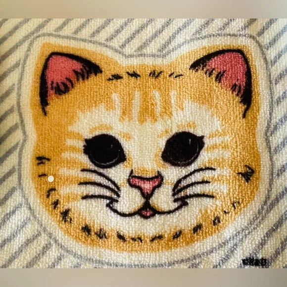 VTG NWT Enchanted Cottage Cat Bathroom Set 4-Piece Glenoit Kitten Rug & Towels - Picture 2 of 10